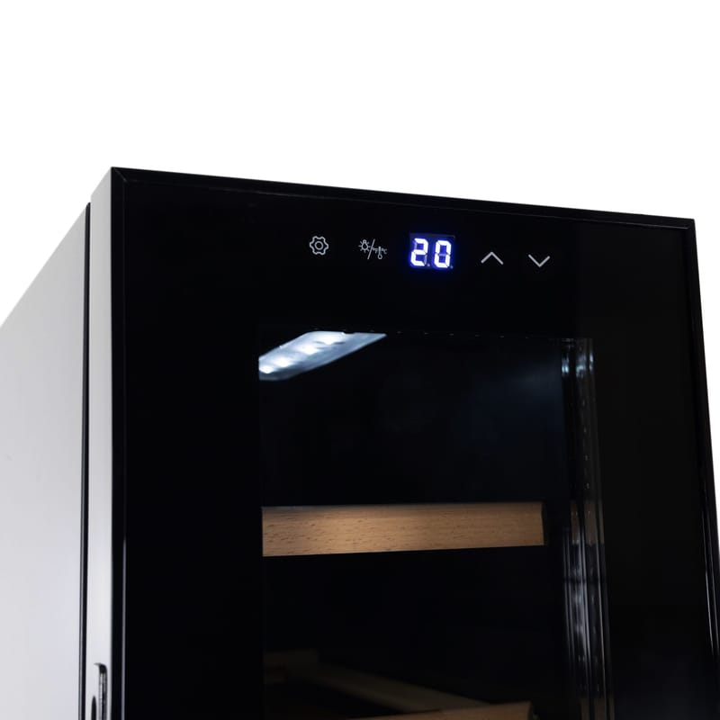 Vinkyl 18 flaskor | Extra tystgående | LED-belysning | 25cm smal - Hushåll - Vitvaror - Kyl och frys - Kylskåp - Vinkyl