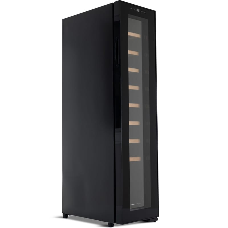 Vinkyl 18 flaskor | Extra tystgående | LED-belysning | 25cm smal - Hushåll - Vitvaror - Kyl och frys - Kylskåp - Vinkyl