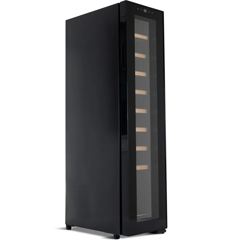 Vinkyl 18 flaskor | Extra tystgående | LED-belysning | 25cm smal - Hushåll - Vitvaror - Kyl och frys - Kylskåp - Vinkyl