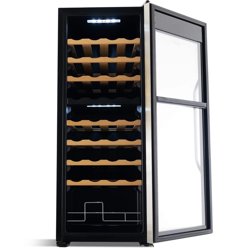 Vinkyl 2 temperaturzoner | 36 flaskor | Tystgående | 42cm bred - Hushåll - Vitvaror - Kyl och frys - Kylskåp - Vinkyl