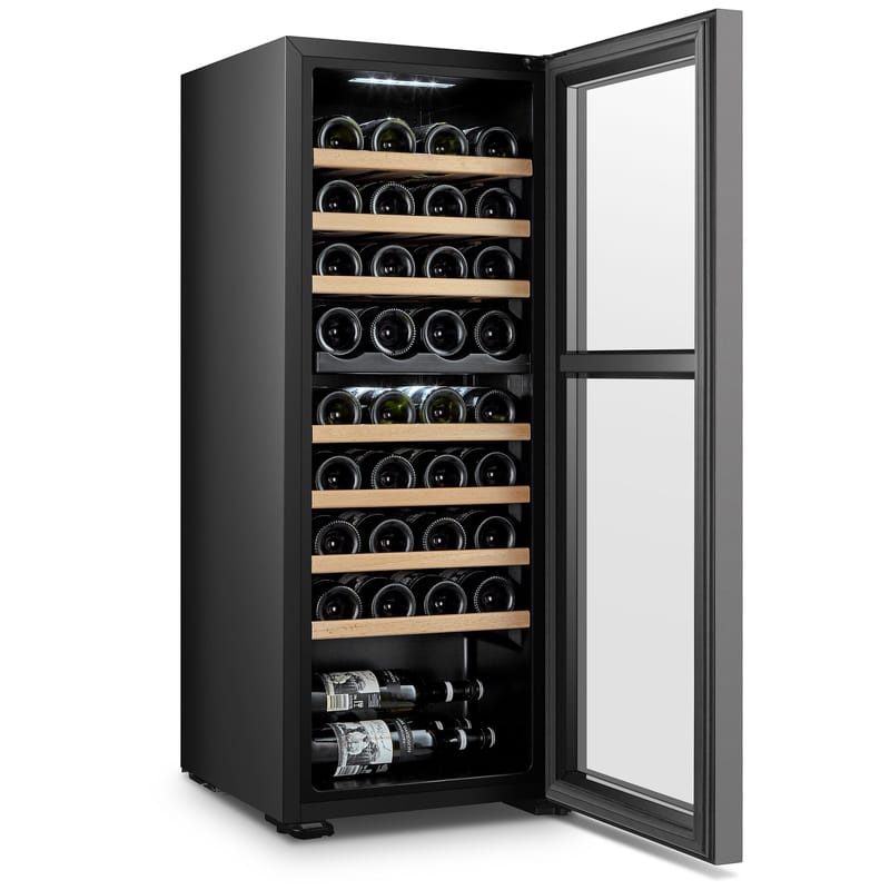 Vinkyl 2 temperaturzoner | 36 flaskor | Tystgående | 42cm bred - Hushåll - Vitvaror - Kyl och frys - Kylskåp - Vinkyl