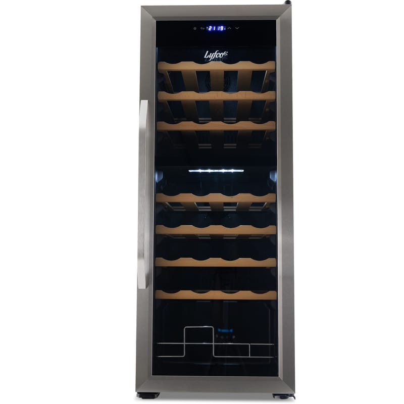 Vinkyl 2 temperaturzoner | 36 flaskor | Tystgående | 42cm bred - Hushåll - Vitvaror - Kyl och frys - Kylskåp - Vinkyl