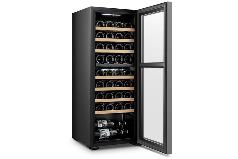 Vinkyl 43x48x111 cm 36 flaskor - Svart - Hushåll - Vitvaror - Kyl och frys - Kylskåp - Vinkyl