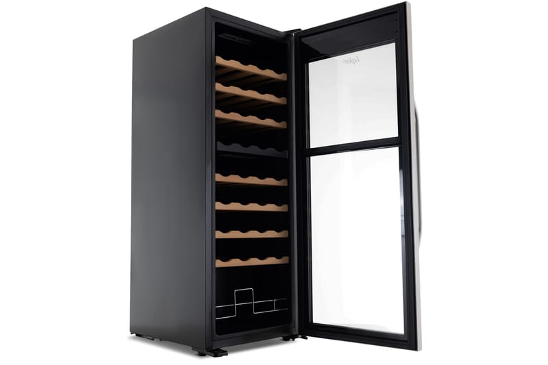 Vinkyl 43x48x111 cm 36 flaskor - Svart - Hushåll - Vitvaror - Kyl och frys - Kylskåp - Vinkyl