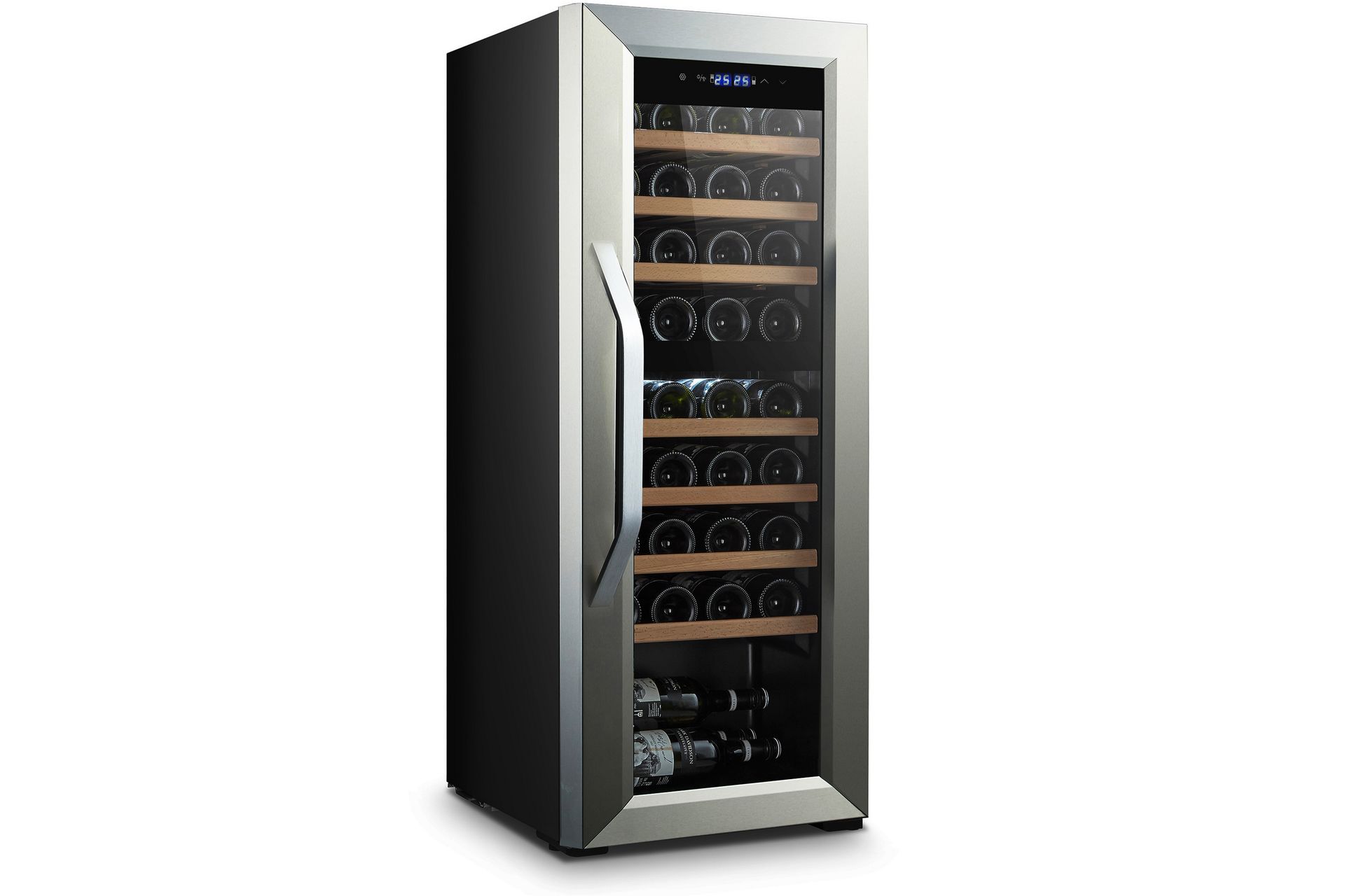 Vinkyl 43x48x111 cm 36 flaskor - Svart