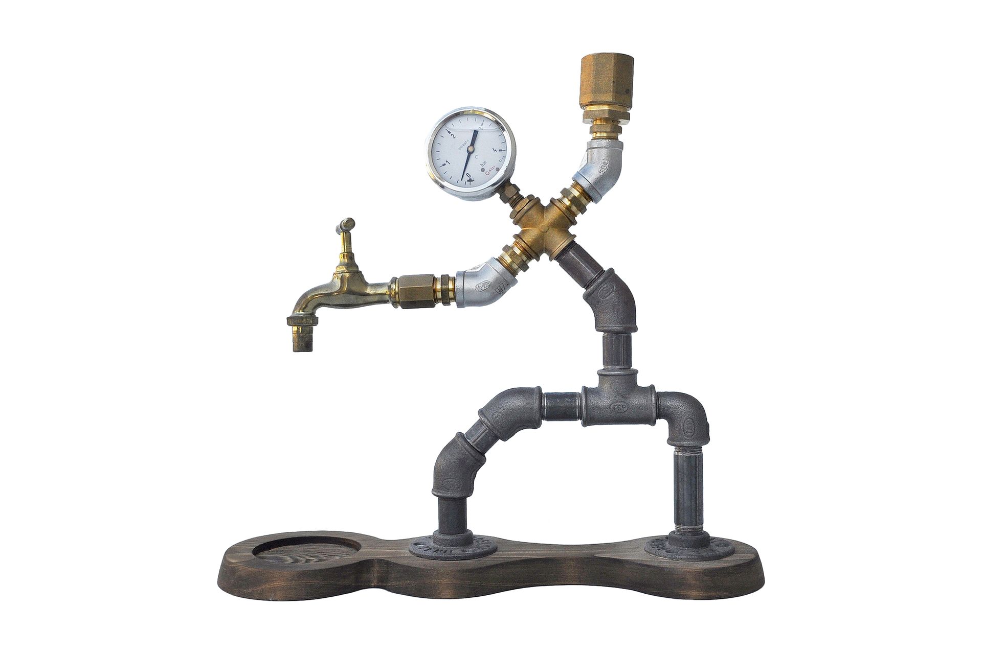 Öltapp 38x40 cm - Valnöt/Svart