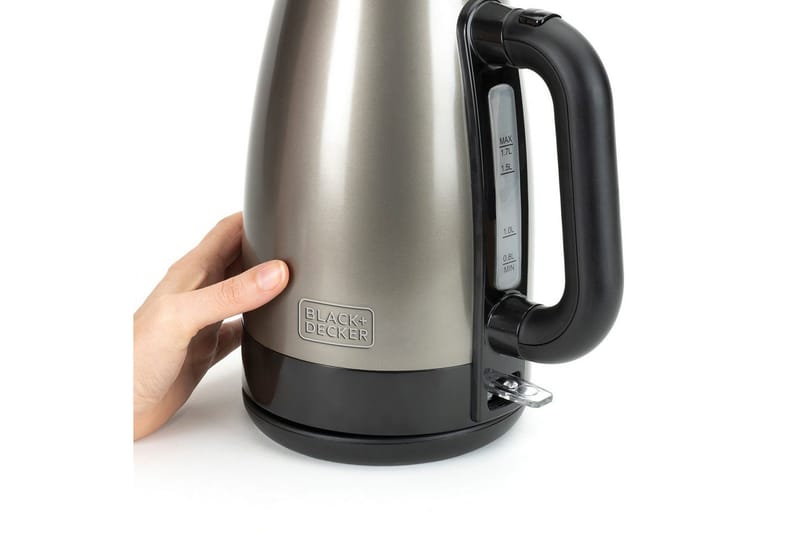 Vattenkokare Black+Decker 2200W 1.7L Borstat Rostfritt Stål - Silver - Hushåll - Matlagning & Bakning - Köksredskap & kökstillbehör