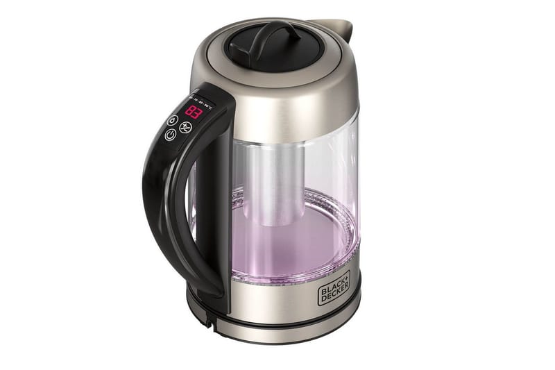 Vattenkokare Black+Decker i Glas med Te-filter 1.7L - Silver - Hushåll - Matlagning & Bakning - Köksredskap & kökstillbehör