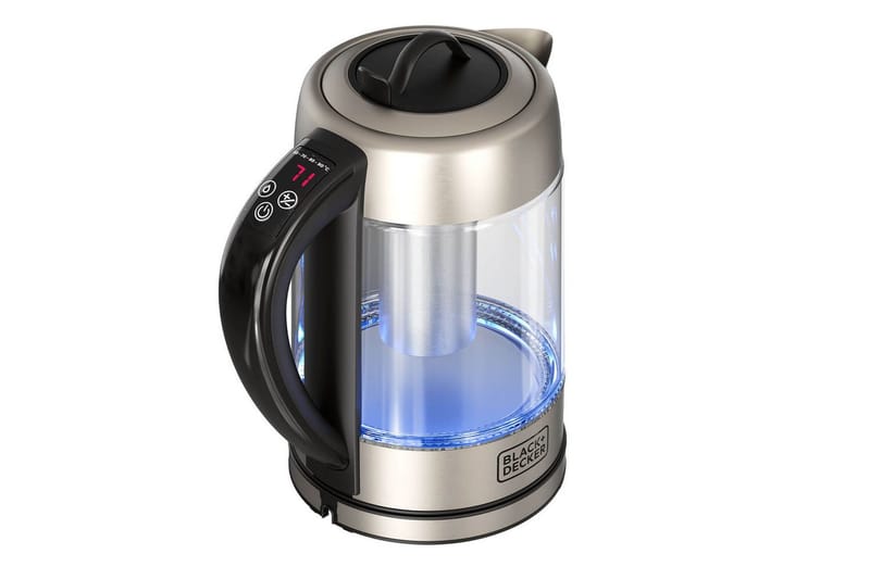 Vattenkokare Black+Decker i Glas med Te-filter 1.7L - Silver - Hushåll - Matlagning & Bakning - Köksredskap & kökstillbehör