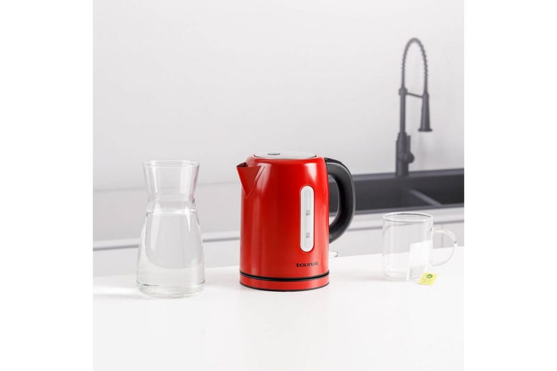 Vattenkokare Taurus 2200W 1L - Red - Hushåll - Matlagning & Bakning - Köksredskap & kökstillbehör