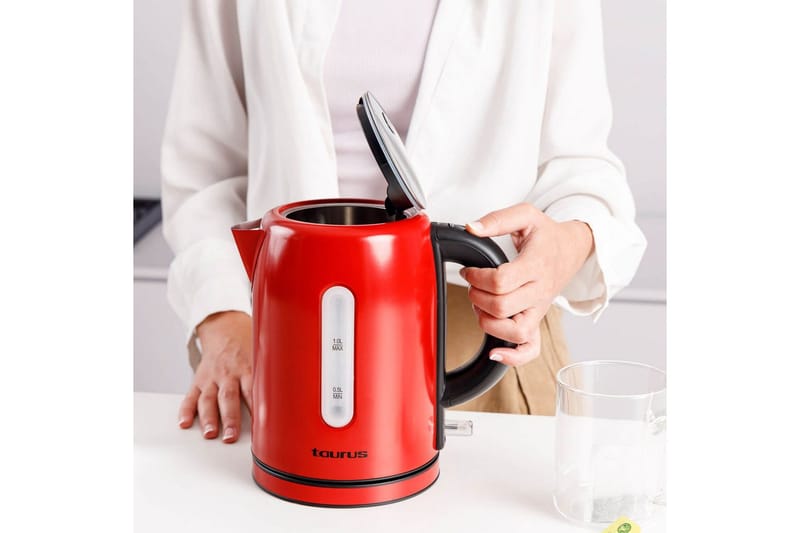 Vattenkokare Taurus 2200W 1L - Red - Hushåll - Matlagning & Bakning - Köksredskap & kökstillbehör