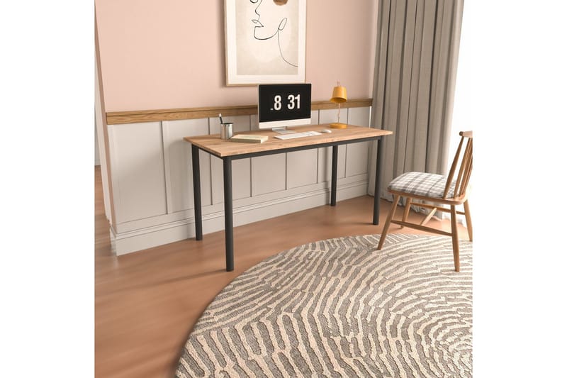 Viva Skrivbord 140 cm - Ek/Svart - Möbler - Bord & matgrupper - Kontorsbord - Skrivbord