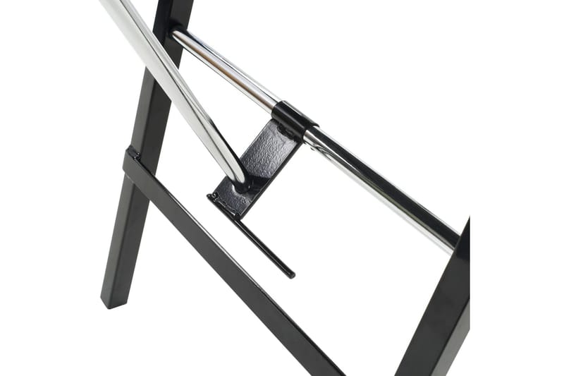 Bärbar behandlingsstol konstläder 185x78x76 cm svart - Svart - Frisörstol & snurrstol