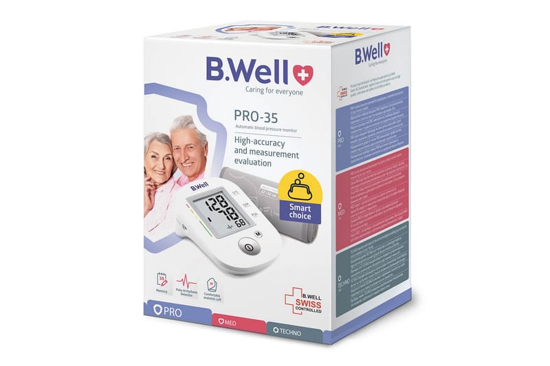 Blodtrycksmätare B.Well Pro-35 - Vit|Grå - Hushåll - Personvård & hälsa