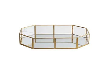 Bricka Chabris Guld/transparent - Guld/transparent - Hushåll - Servering & Dukning - Annat för Dukning & Servering - Uppläggning & serveringstillbehör