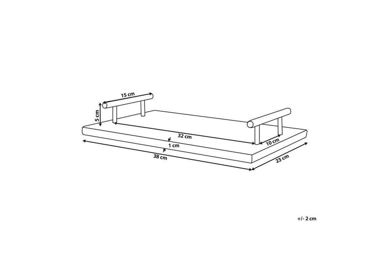 Bricka Dimari Svart/guld - Svart/guld - Hushåll - Servering & Dukning - Annat för Dukning & Servering - Uppläggning & serveringstillbehör