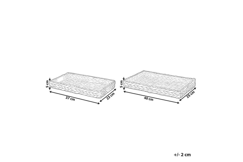 Bricka Kontum set om 2 - Hushåll - Servering & Dukning - Annat för Dukning & Servering - Uppläggning & serveringstillbehör