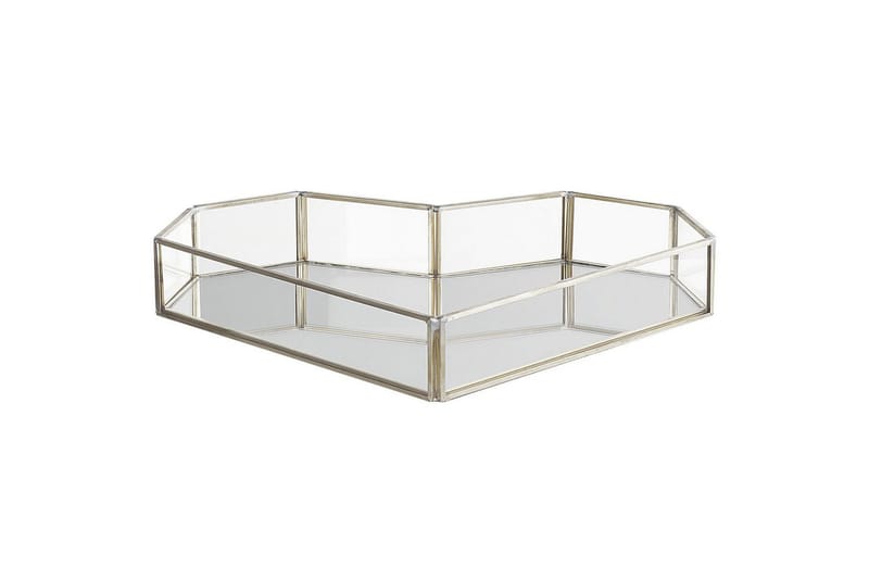 Bricka Pontivy Silver/Transparent - Silver/Transparent - Hushåll - Servering & Dukning - Annat för Dukning & Servering - Uppläggning & serveringstillbehör