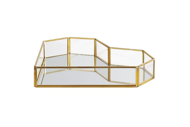 Bricka Pontivy Guld/transparent, Guld/transparent