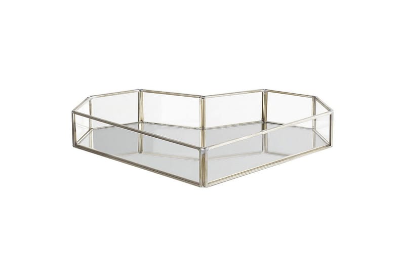 Bricka Pontivy Silver/Transparent - Silver/Transparent - Hushåll - Servering & Dukning - Annat för Dukning & Servering - Uppläggning & serveringstillbehör
