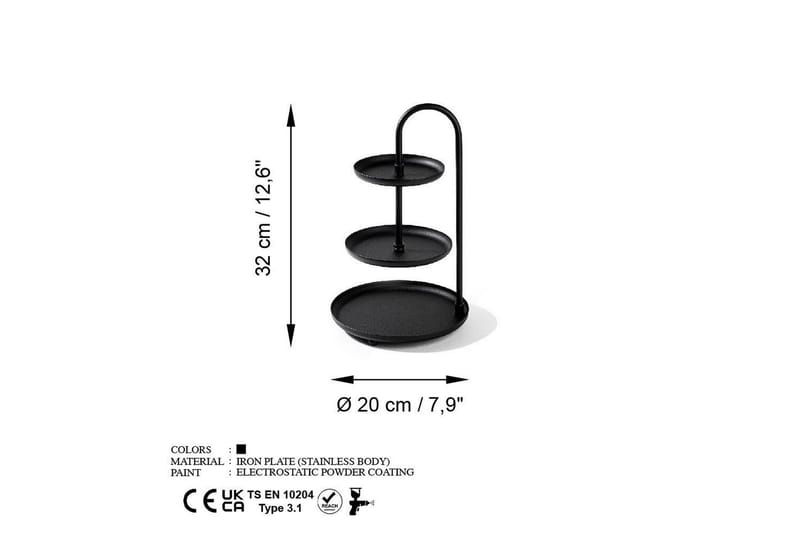 Dekorativt Metalltillbehör Mirven - Svart - Hushåll - Servering & Dukning - Annat för Dukning & Servering - Uppläggning & serveringstillbehör