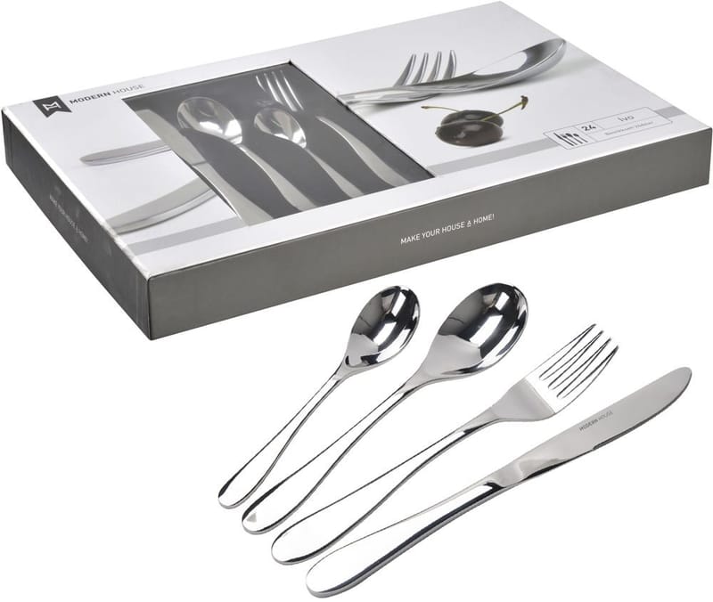 Bestickset Ivo 24 Delar, silver