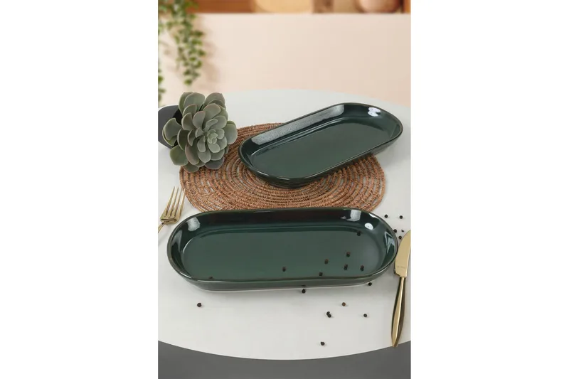 Karpenter Serveringsfat 12,2 cm, Mörkgrön