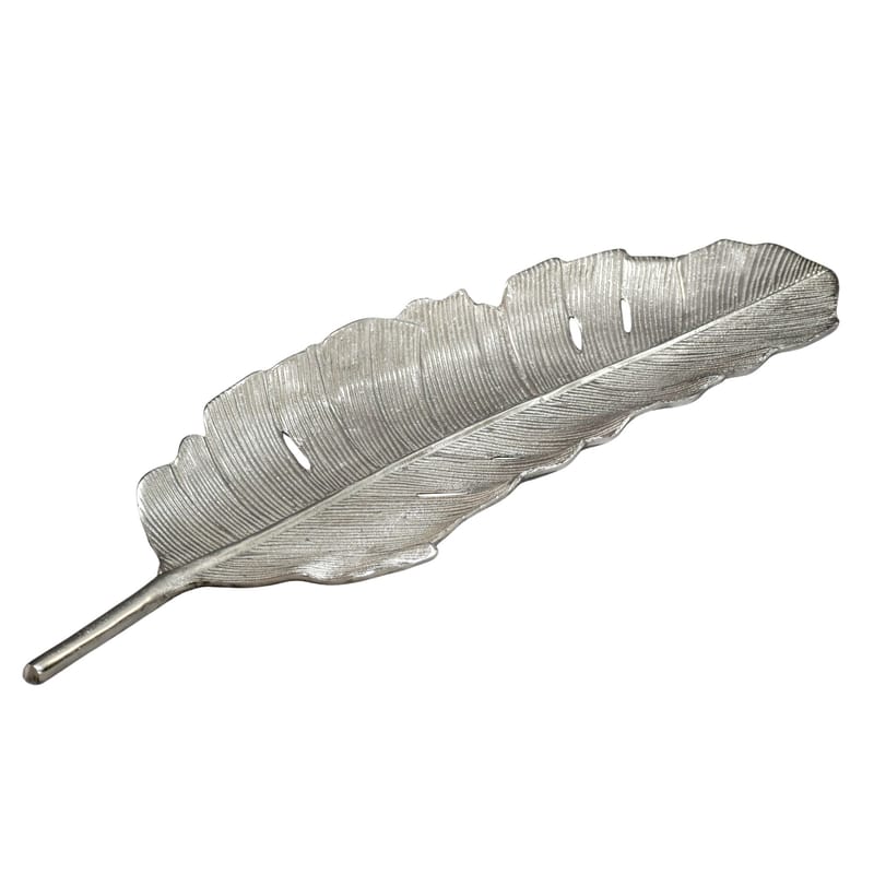 Kelvik Dekorationsskål Blad i aluminium - silver - Hushåll - Servering & Dukning - Brickor & fat
