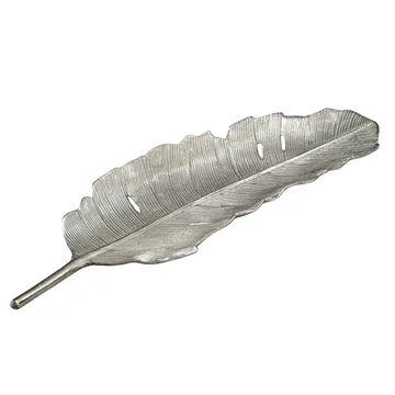 Kelvik Dekorationsskål Blad i aluminium - silver - Hushåll - Servering & Dukning - Brickor & fat