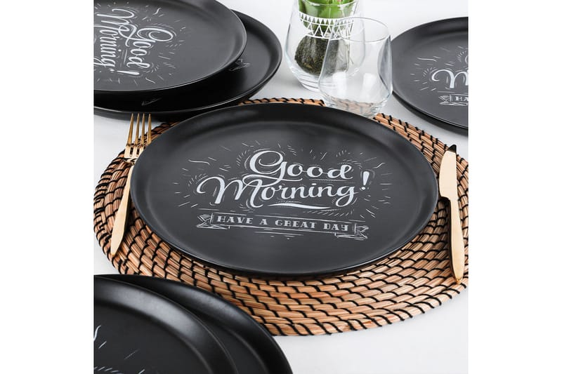 Khokan Serveringsfat 28 cm, Mattsvart