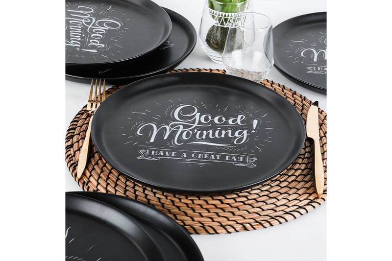 Khokan Serveringsfat 28 cm, Mattsvart