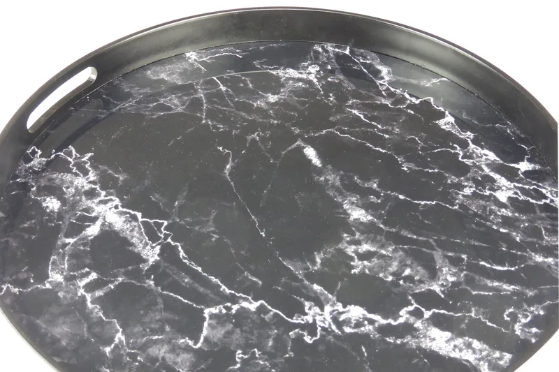 Saturn Serveringsbricka - Svart/Glas/Plast - Hushåll - Servering & Dukning - Brickor & fat - Serveringsbricka