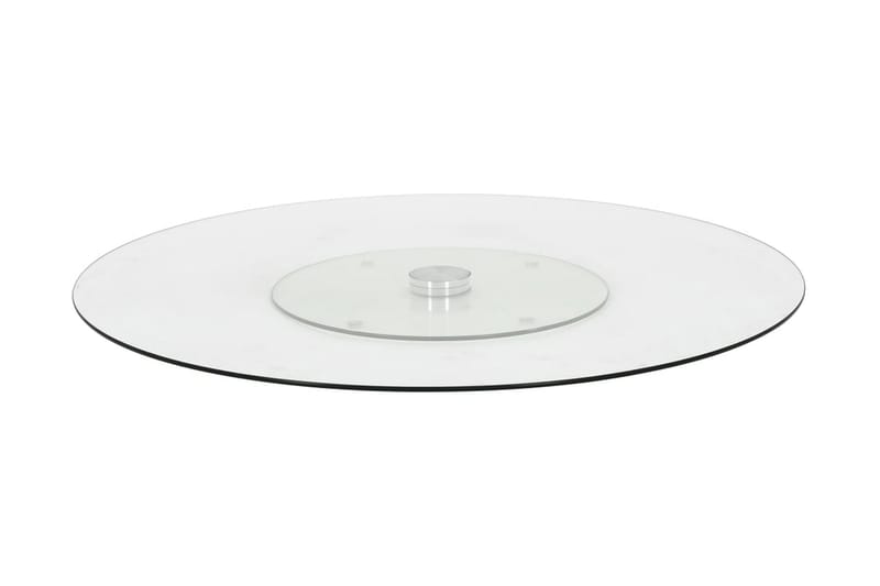 Snurrbar serveringsbricka transparent 60 cm härdat glas - Transparent - Hushåll - Servering & Dukning - Brickor & fat - Serveringsbricka