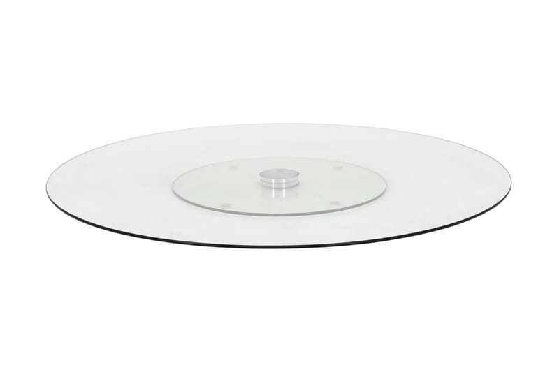 Snurrbar serveringsbricka transparent 60 cm härdat glas - Transparent - Serveringsbricka - Uppläggning & serveringstillbehör - Brickor & fat