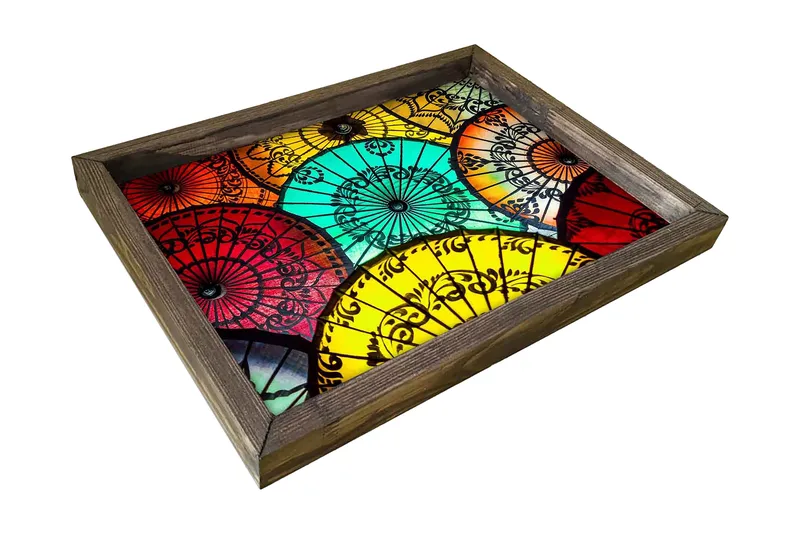 Traxory Bricka 30 cm, Flerfärgad