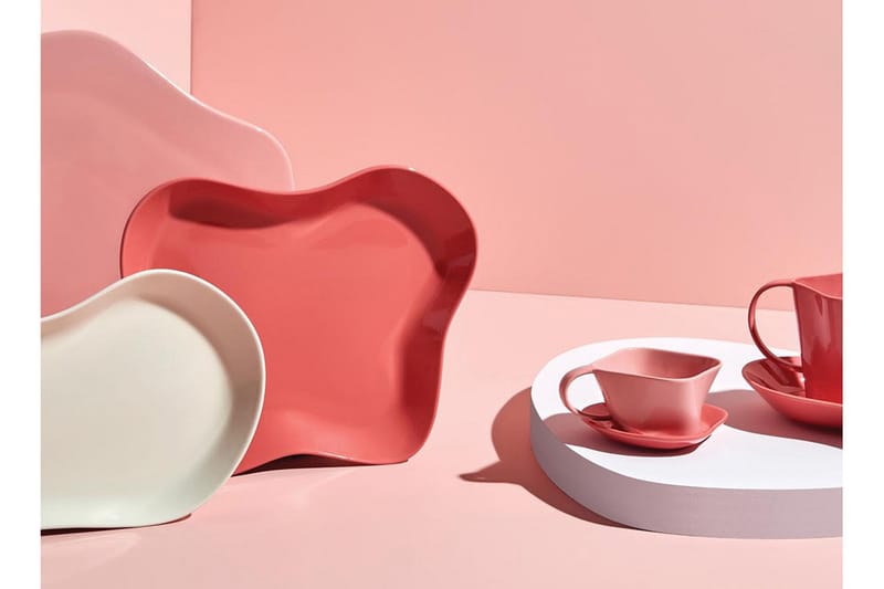 Uppläggningsfat 2-pack - Rosa - Hushåll - Servering & Dukning - Brickor & fat