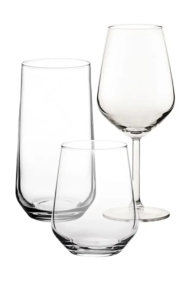 Adatepe Glasservis (18 delar) 26x35x18 cm, Transparent