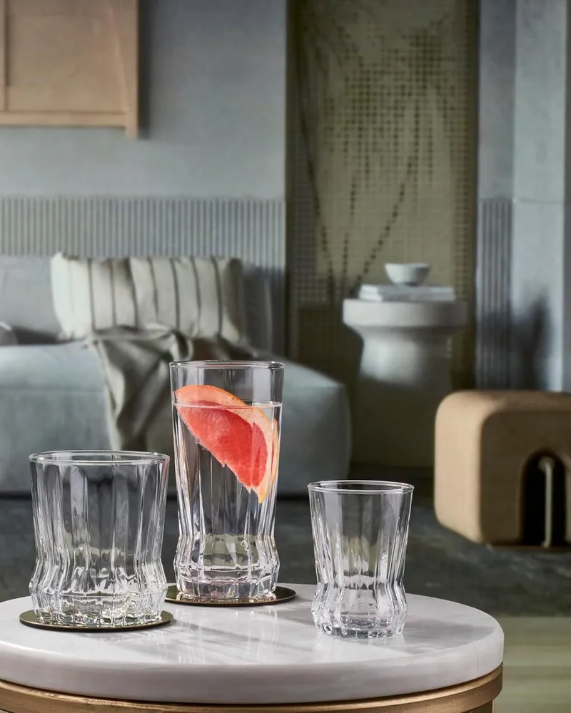 Aldren Glasservis (18 delar) 7x7x14 cm - Transparent - Hushåll - Servering & Dukning - Dricksglas