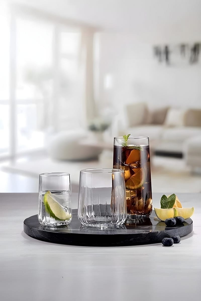 Berriaren Glasset (18 delar) 17x32x32 cm - Transparent - Hushåll - Servering & Dukning - Dricksglas