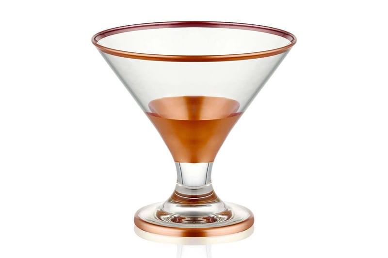 Glas Set 6-pack - Roséguld - Cocktailglas - Dricksglas