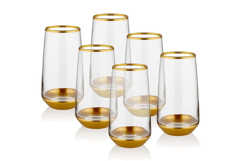 Highballglas - Guld - Dricksglas - Drinkglas & highballglas