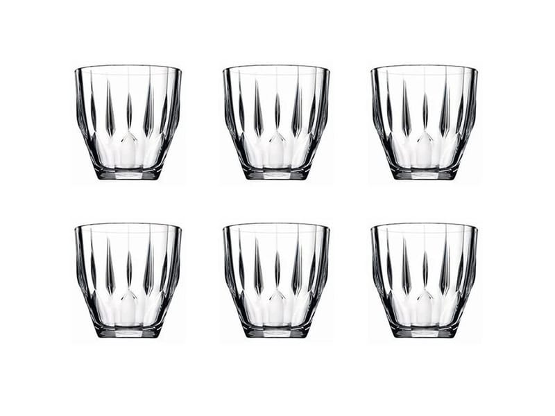 Osvall Glasset (6 delar) 8,5x8,5x8,7 cm - transparent - Hushåll - Servering & Dukning - Dricksglas - Vattenglas