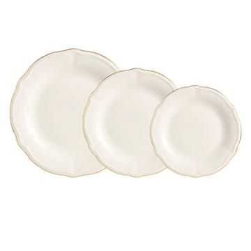Garyn Servis (18 delar) 30x32x31 cm - Vitt/guld - Hushåll - Servering & Dukning - Porslin
