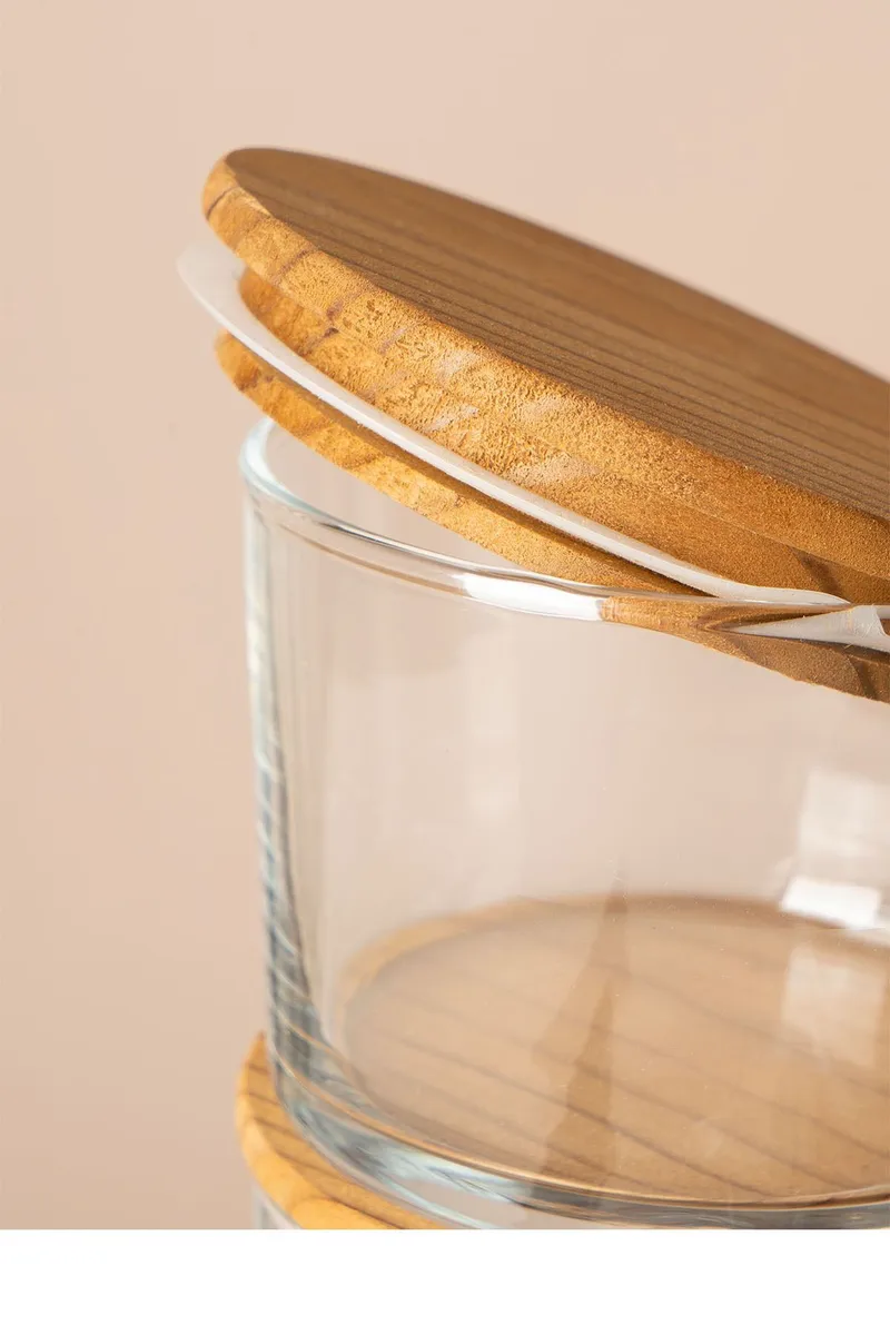 Fenvik Förvaringsburkset (12 delar) 8x8x5 cm - Transparent Sapphire Oak - Hushåll - Servering & Dukning - Karaff & tillbringare - Glasflaska