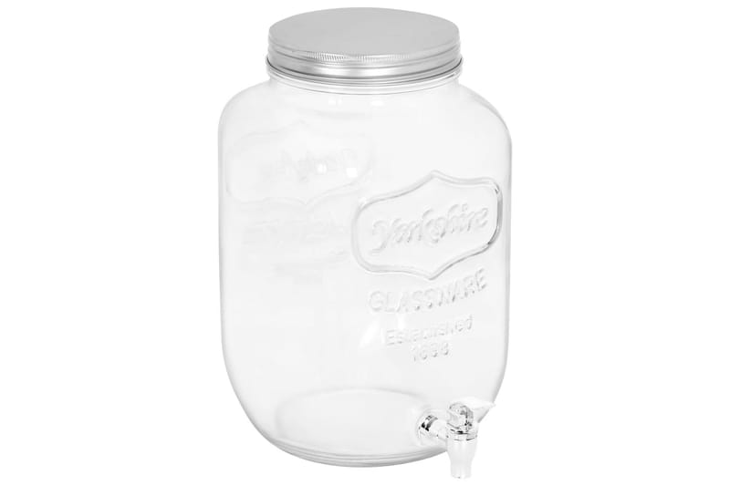 Glasbehållare med tappkran 8050 ml glas - Transparent - Tappkransbehållare - Karaff & tillbringare