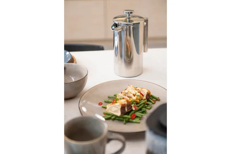 Kaffepress Maku Gastro 1L Stål - Vit - Hushåll - Servering & Dukning - Karaff & tillbringare - Kaffepress & Frenchpress