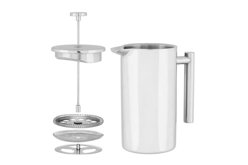 Kaffepress Maku Gastro 1L Stål - Vit - Hushåll - Servering & Dukning - Karaff & tillbringare - Kaffepress & Frenchpress
