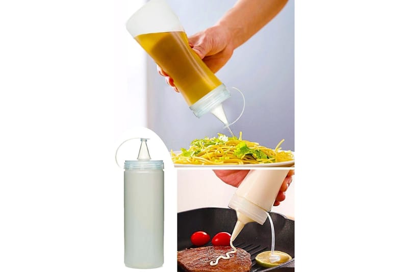 Olja-vinägerflaska 3-pack - Transparent - Hushåll - Servering & Dukning - Karaff & tillbringare