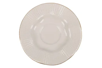 Adine Kaffeservis 12 Delar Porslin - Creme/Guld - Hushåll - Servering & Dukning - Muggar & koppar - Kaffekopp & kaffemugg