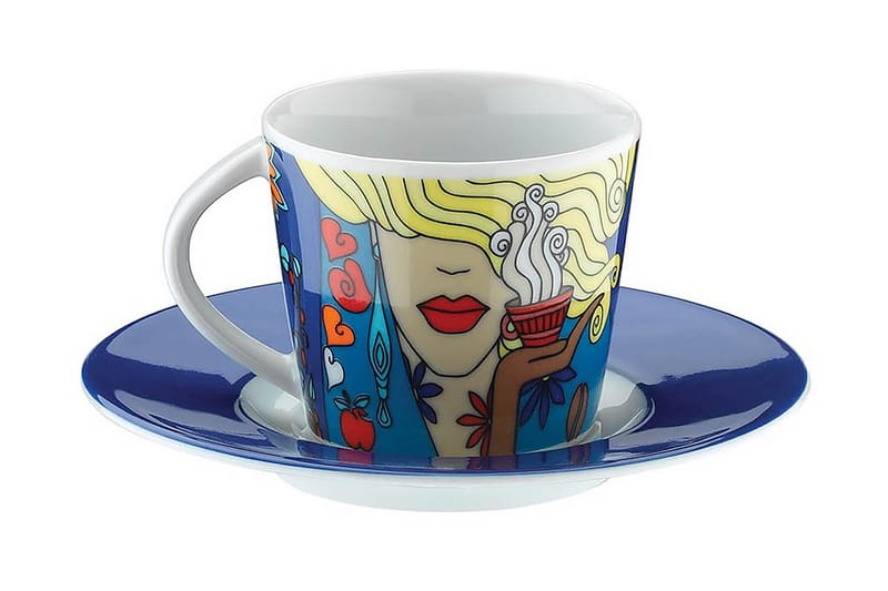 Kaffeservis 12-pack - Flerfärgad - Hushåll - Servering & Dukning - Muggar & koppar - Kaffekopp & kaffemugg